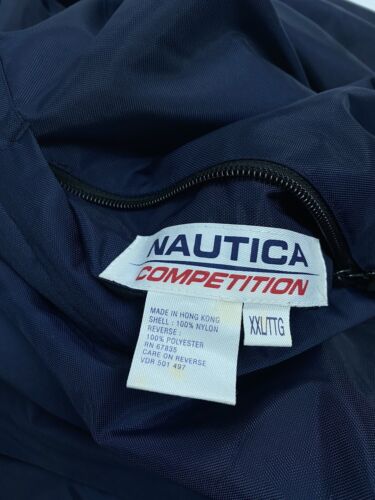 Vintage Nautica Competition Reversible Fleece Jacket Sz 2XL Embroidered Sailing