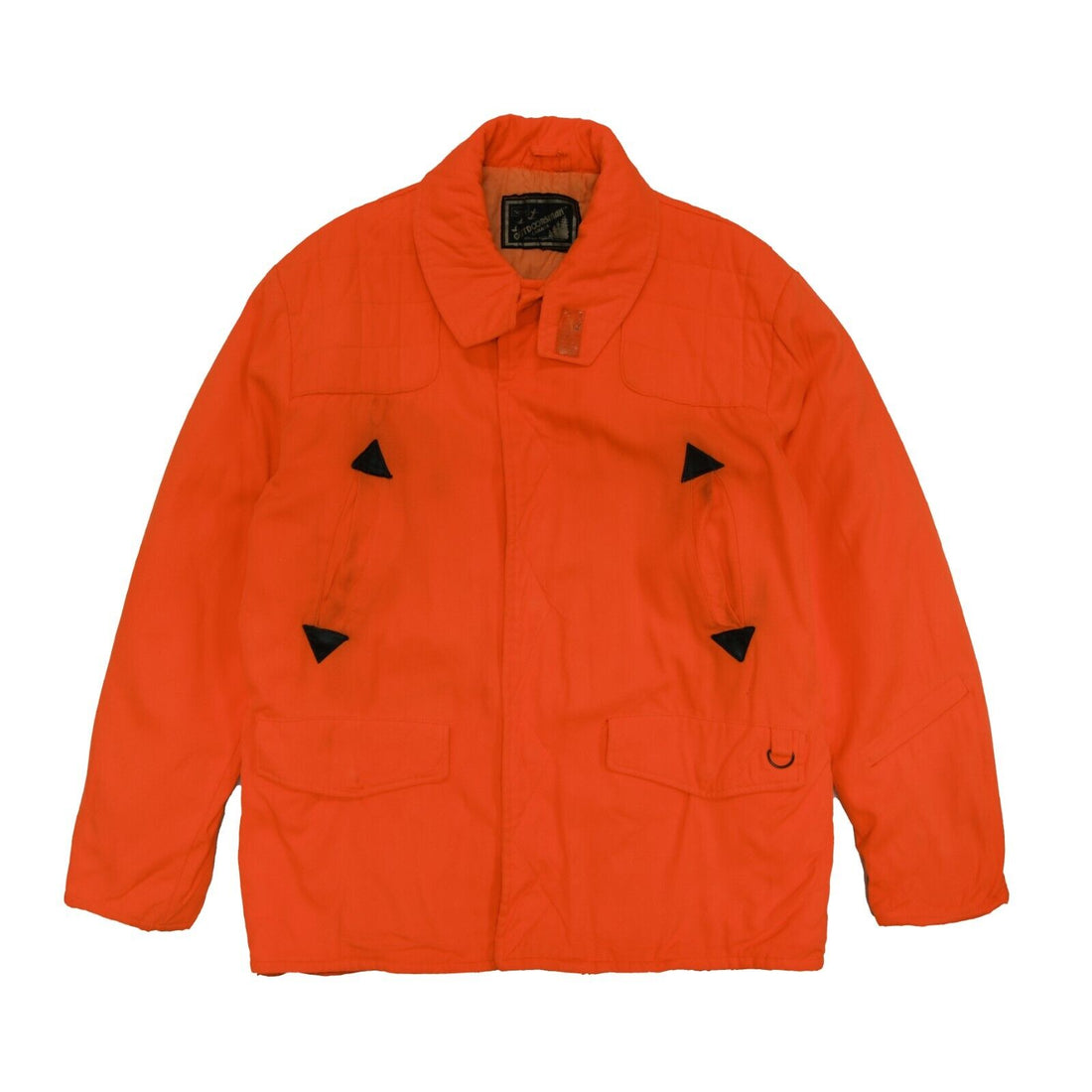 Vintage Sears Outdoorsman Coat Jacket Size XL Orange High Vis Clix Zip
