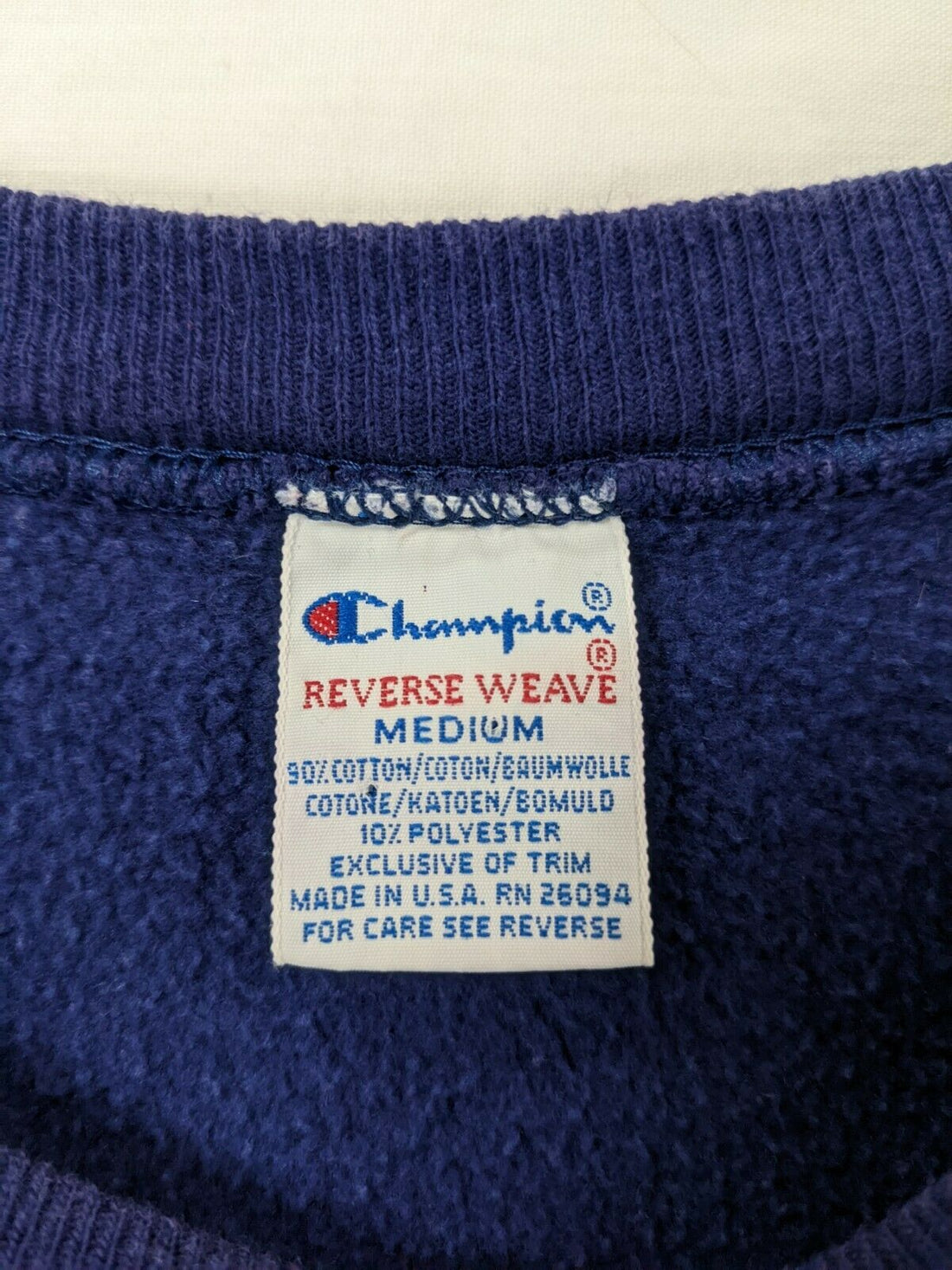 Champion Reverse Weave Sweatshirt Crewneck Medium 90s Embroidered Made USA VTG
