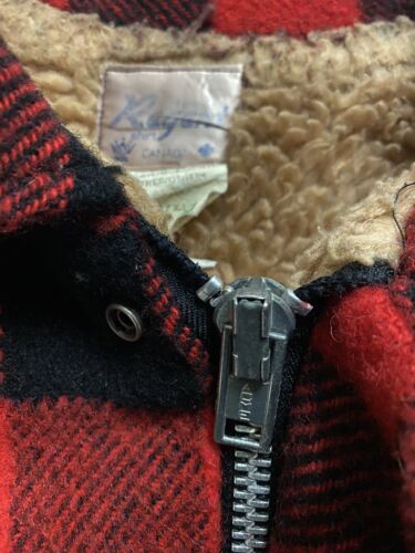 Vintage Chemise Regent Wool Flannel Jacket Size XL Red Made