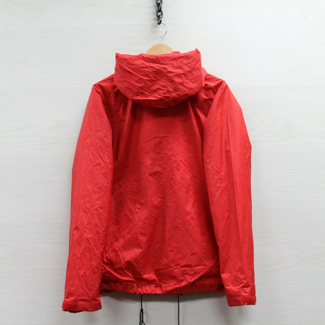 Vintage LL Bean Gore-Tex Windbreaker Jacket Size Small Red Hooded