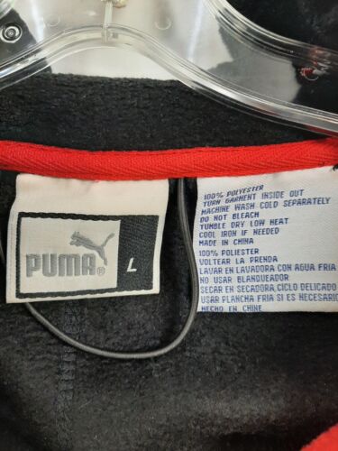 Team Canada Hockey Puma Fleece Jacket Size Large 1/4 Zip Pullover Olympics
