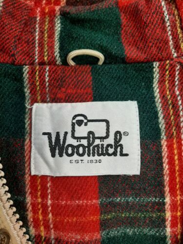 Vintage Woolrich Field Coat Jacket Size XL Beige Wool Lined