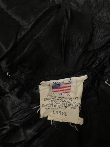 Vintage Universal Studios Escape Reality Leather Wool Jacket Size