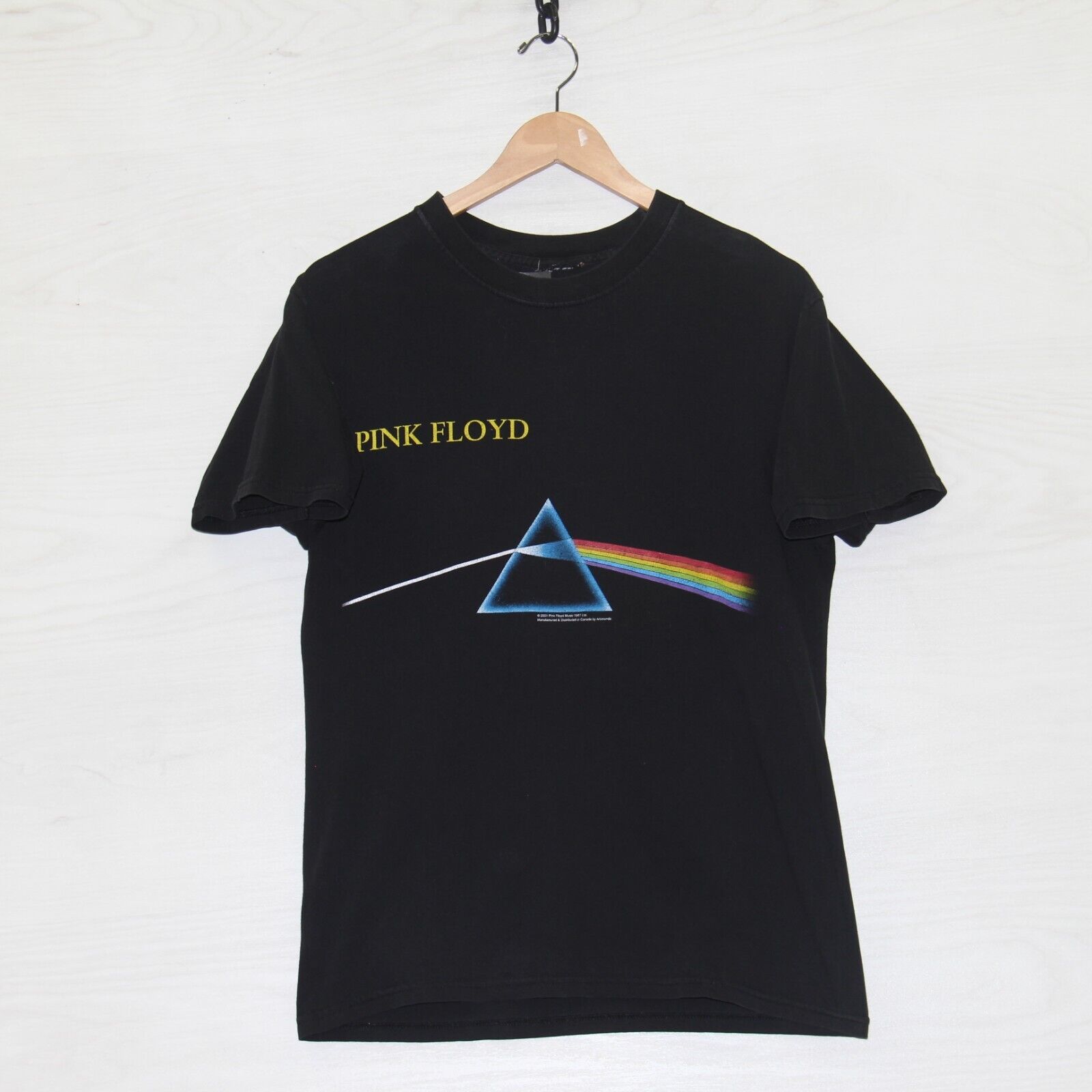 Vintage Pink Floyd Dark Side of the Moon Artimonde T-Shirt Medium 2001 Band  Tee