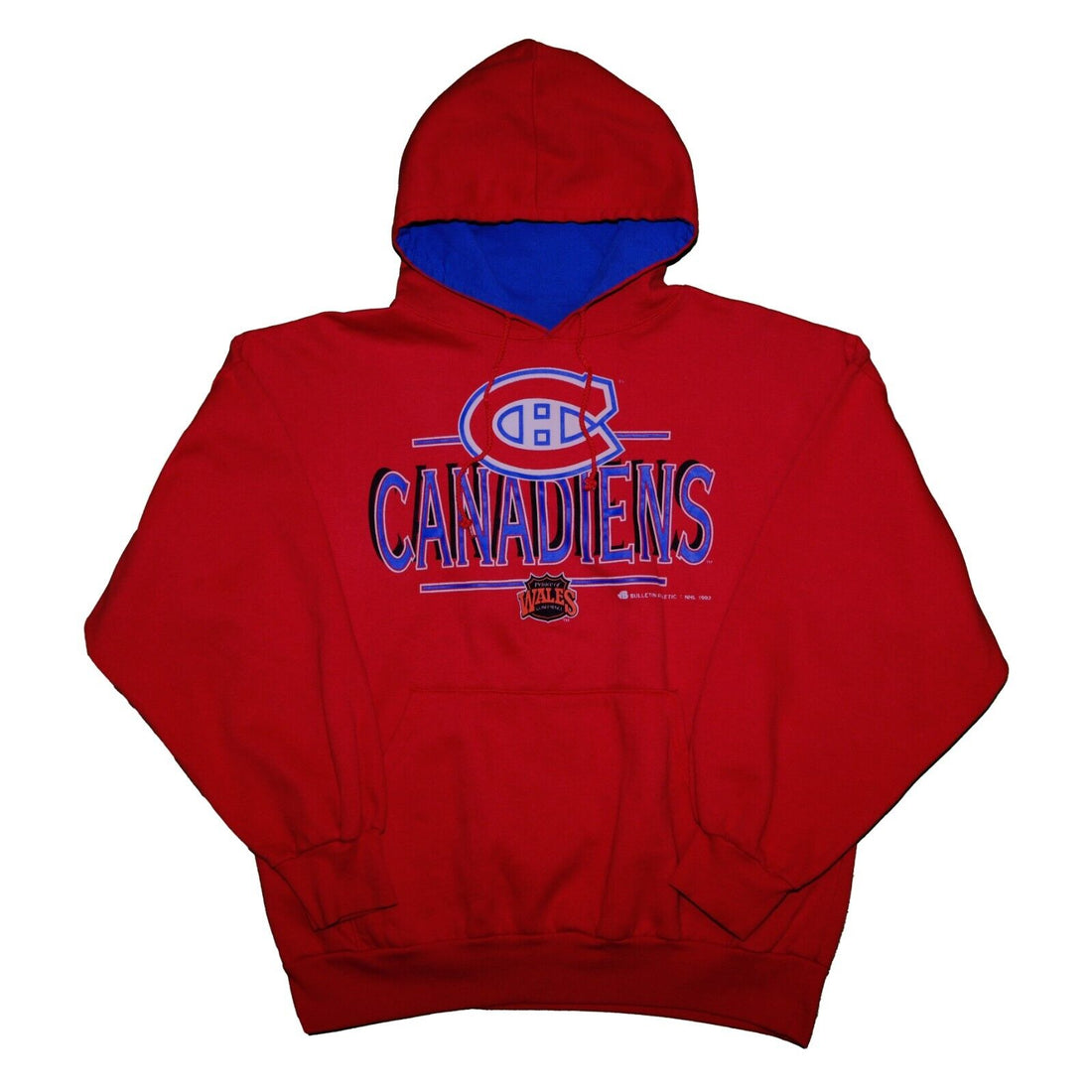 Vintage Montreal Canadiens Bulletin Sweatshirt Hoodie Size Large 1992 90s NHL