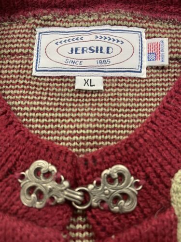 Vintage Jersild Cardigan Sweater Size XL Fair Isle