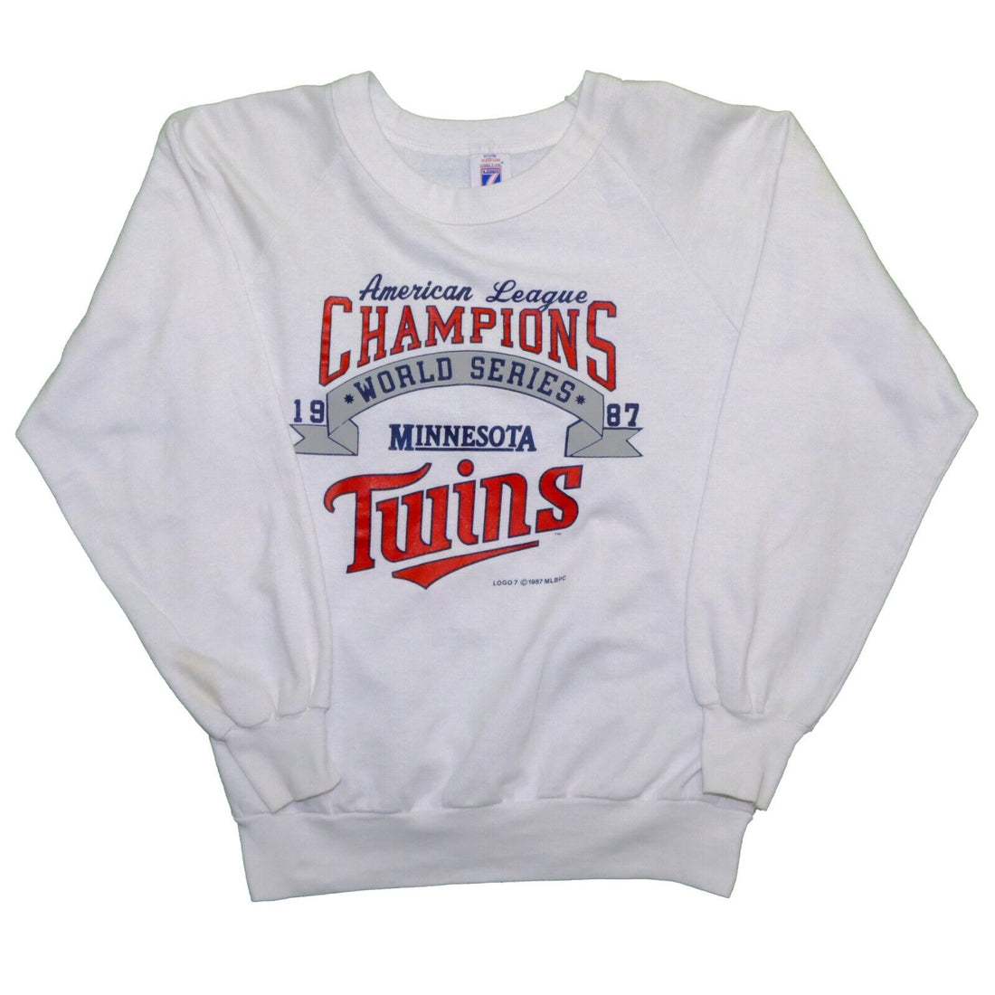 Vintage Minnesota Twins World Series Champs Sweatshirt Size Medium 1987 80s MLB