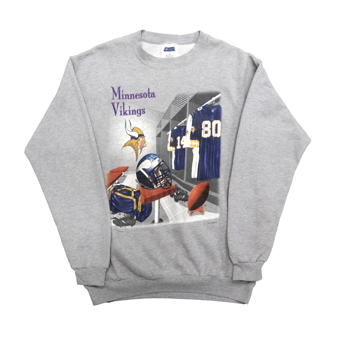 Vintage 90s NFL Minnesota Vikings Big Print Sweatshirt 