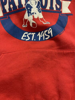 Vintage New England Patriots Sweatshirt Hoodie Size Medium 1989 80s NF –  Throwback Vault