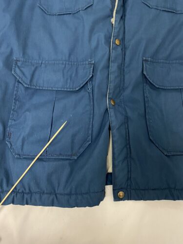 Vintage Woolrich Parka Coat Jacket Size Large Blue