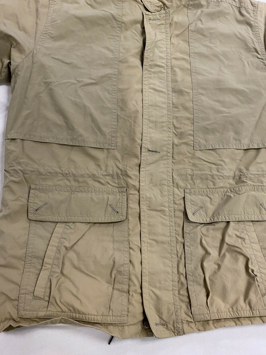 Vintage LL Bean Gore-Tex Light Jacket Size XL Tall Beige Tan