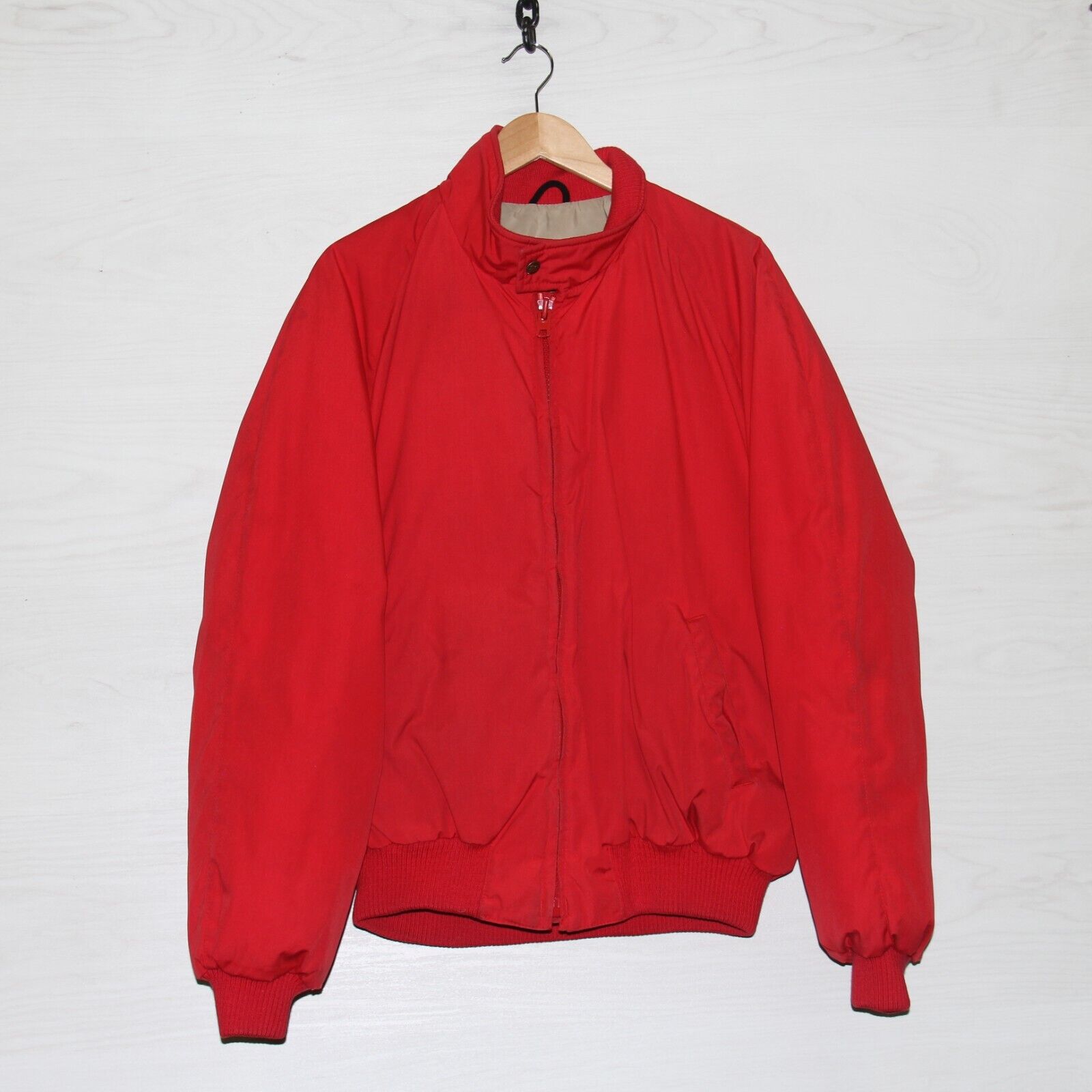 Vintage Eddie Bauer Down Insulated Jacket Size XL Red Insulated Made Canada  90s