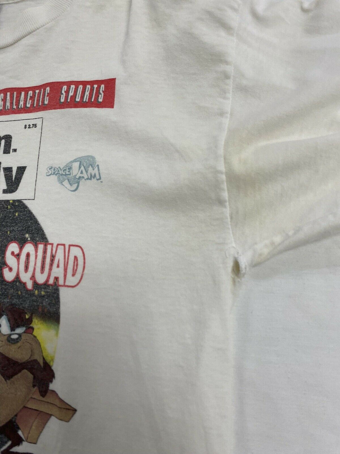 Vintage Space Jam Tune Squad Quarterly Long Sleeve Shirt Large 1996 90s Warner