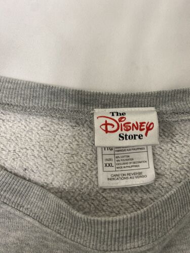 Vintage Mickey Mouse Disney Sweatshirt Crewneck Size 2XL Gray Embroidered