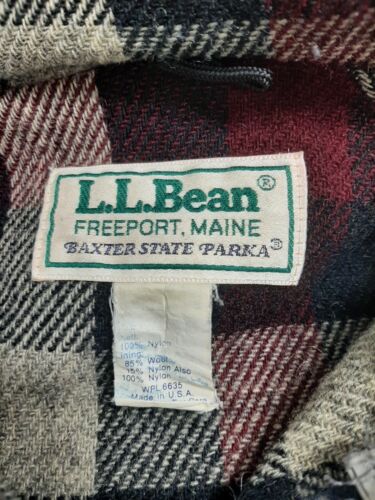 Vintage LL Bean Field Coat Jacket Size Large Gray Wool Lined Made USA