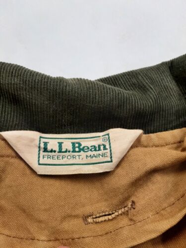 Vintage LL Bean Barn Work Coat Jacket Size XL Brown 80s 90s