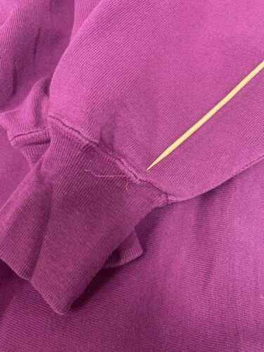 Vintage Champion Reverse Weave Blank Sweatshirt Crewneck Size Medium Purple 90s