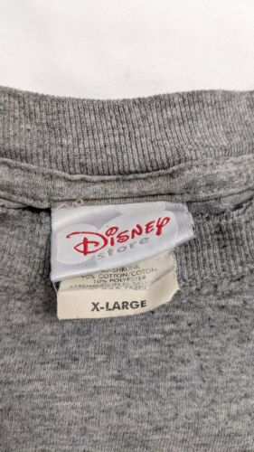 Vintage The Incredibles Disney Pixar T-Shirt Size XL Gray Movie Promo