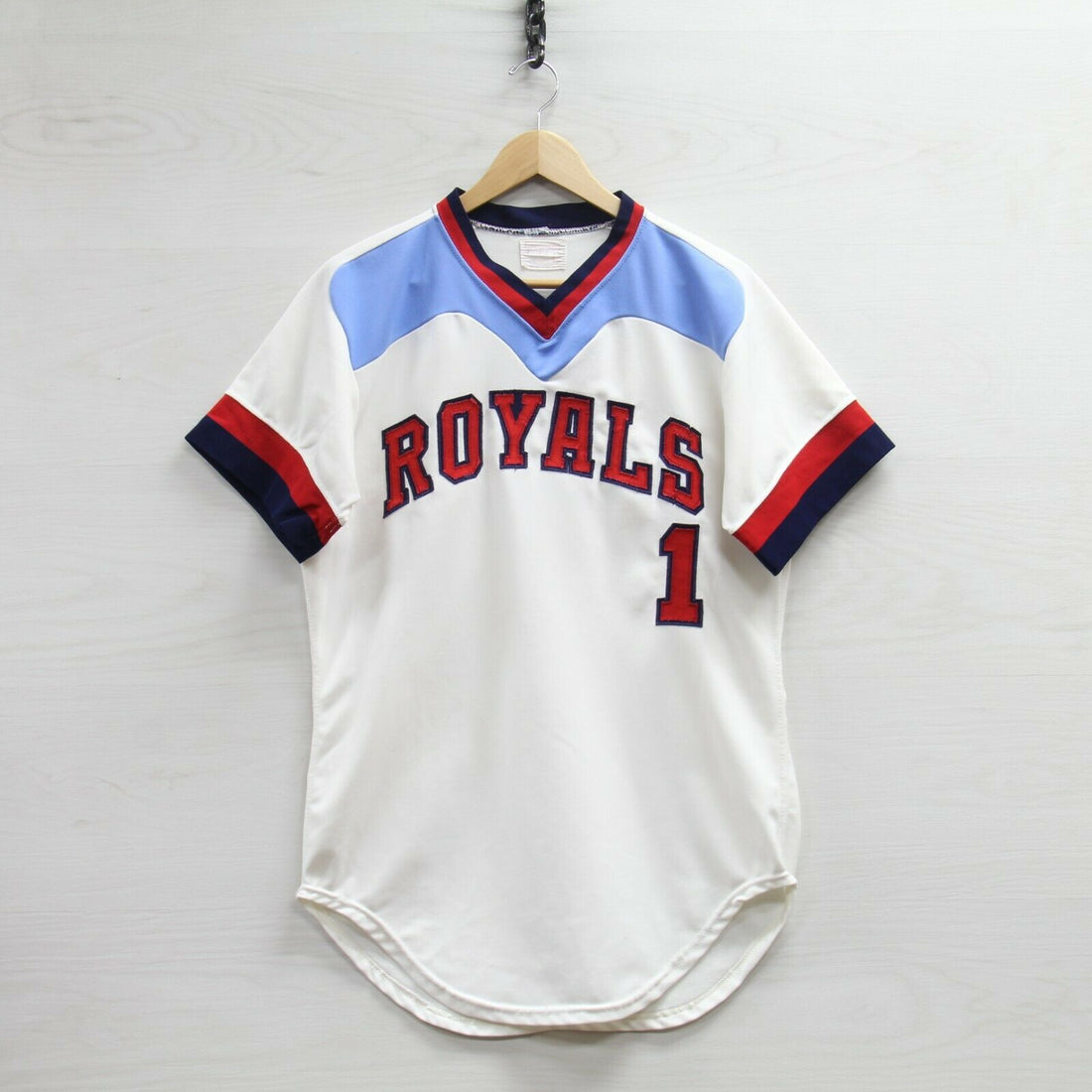 Vintage Royals Wilson Baseball Jersey Size 42 Made USA Sewn Stitched