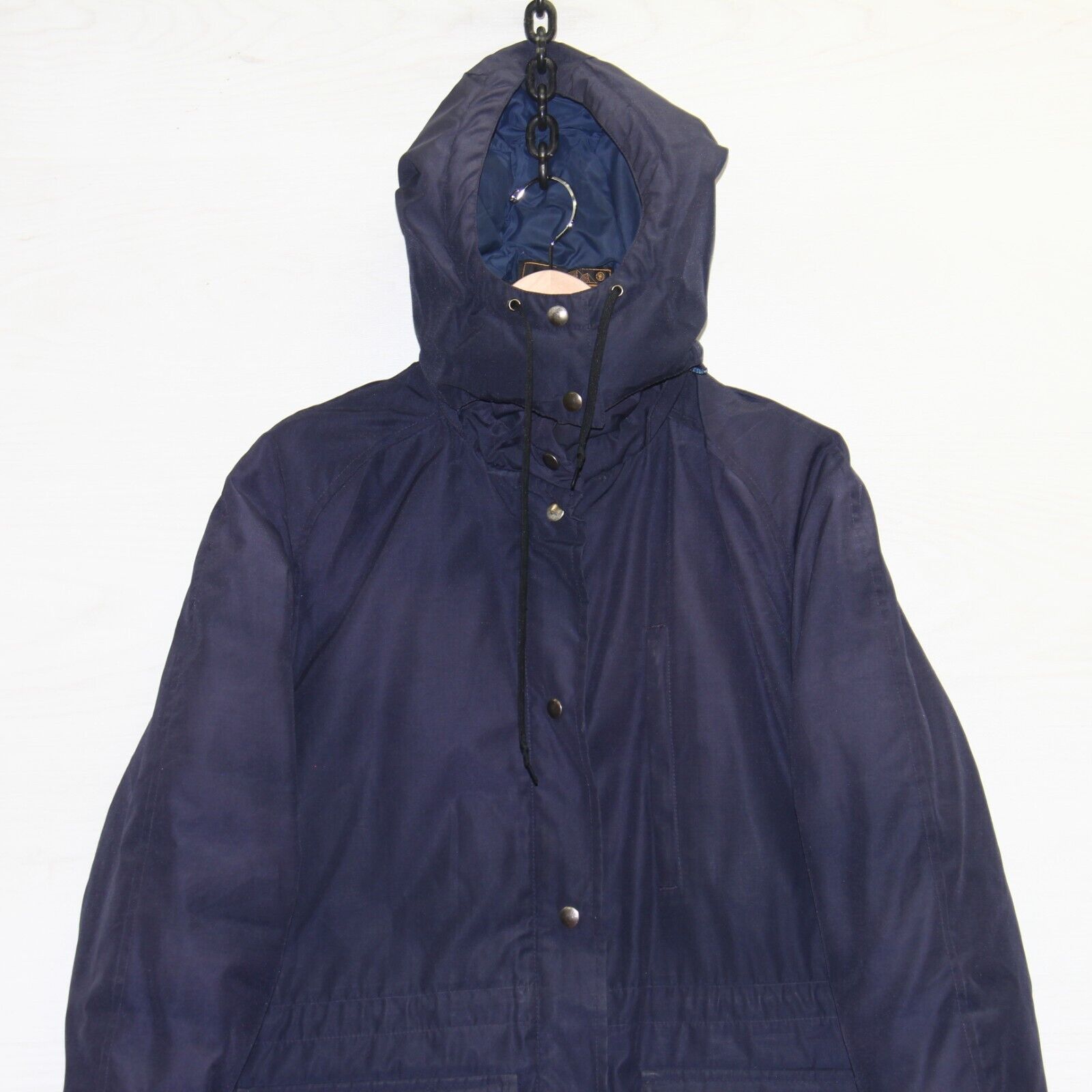 Vintage Eddie Bauer Parka Jacket Size XL Goose Down Insulated Blue