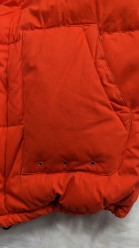Vintage Polo Jeans Ralph Lauren Puffer Jacket Size XL Orange Down Insulated