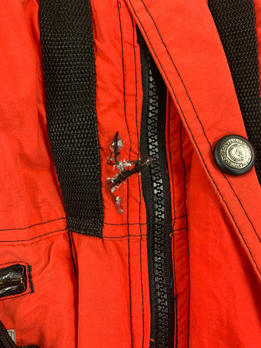 Vintage Brooks TCS 3-in-1 Ski Fleece Jacket Size Large Red
