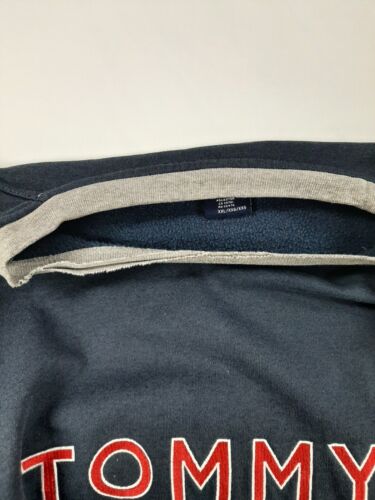 Vintage Tommy Hilfiger Jeans Sweatshirt Crewneck Size 2XL Blue Embroidered