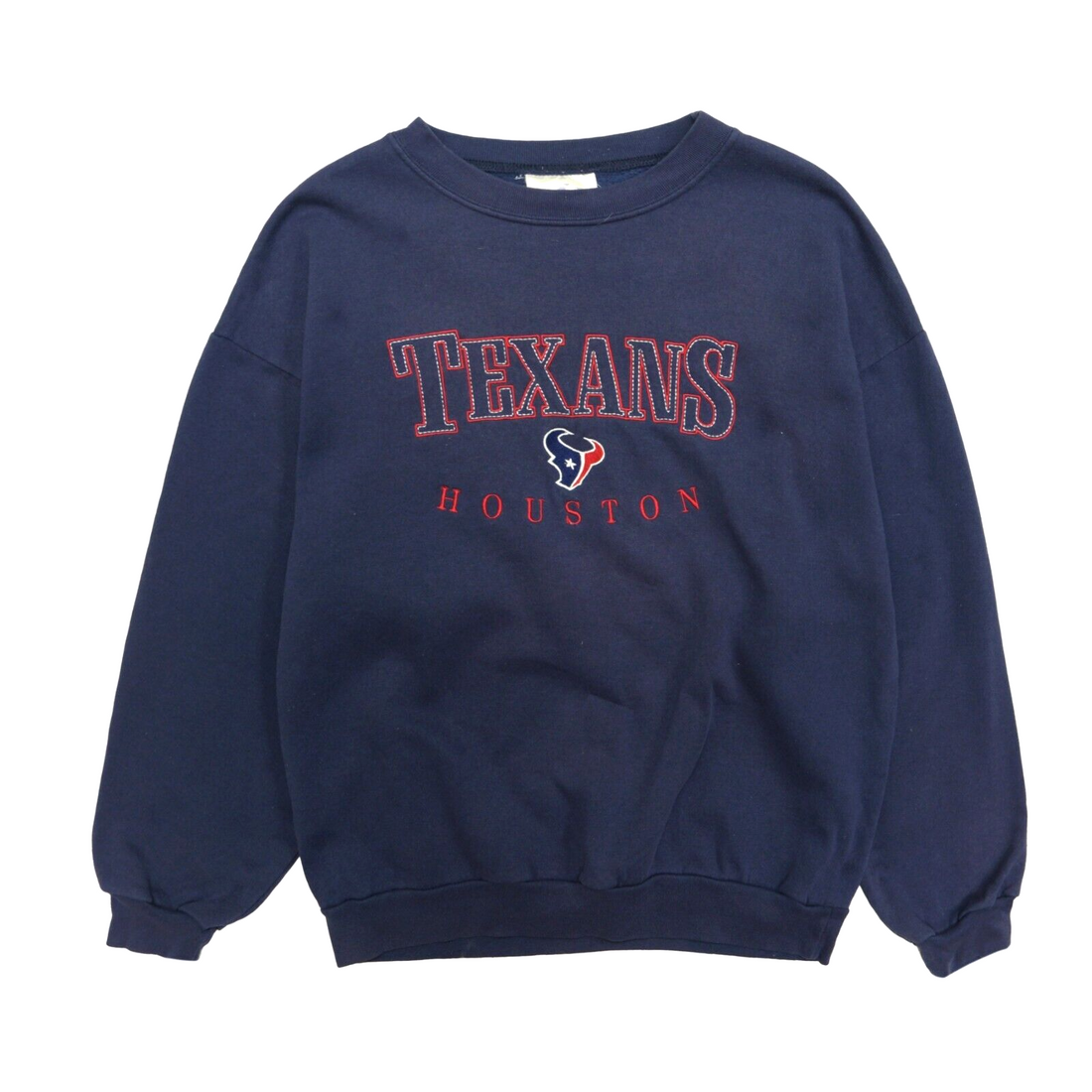 Vintage Logo Athletic Houston Texans Long Sleeve Tshirt Size XL