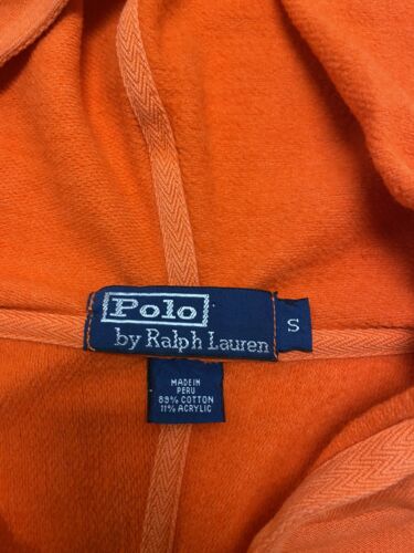 Vintage Polo Ralph Lauren Quarter Zip Pullover Sweatshirt Hoodie Size Small 90s