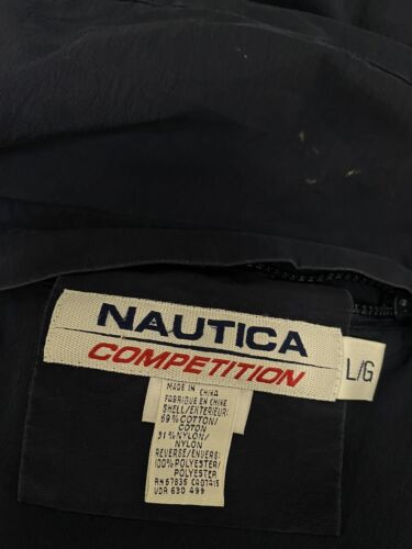 Vintage Nautica Competition Sailing Insulated Jacket Size Large Reversible