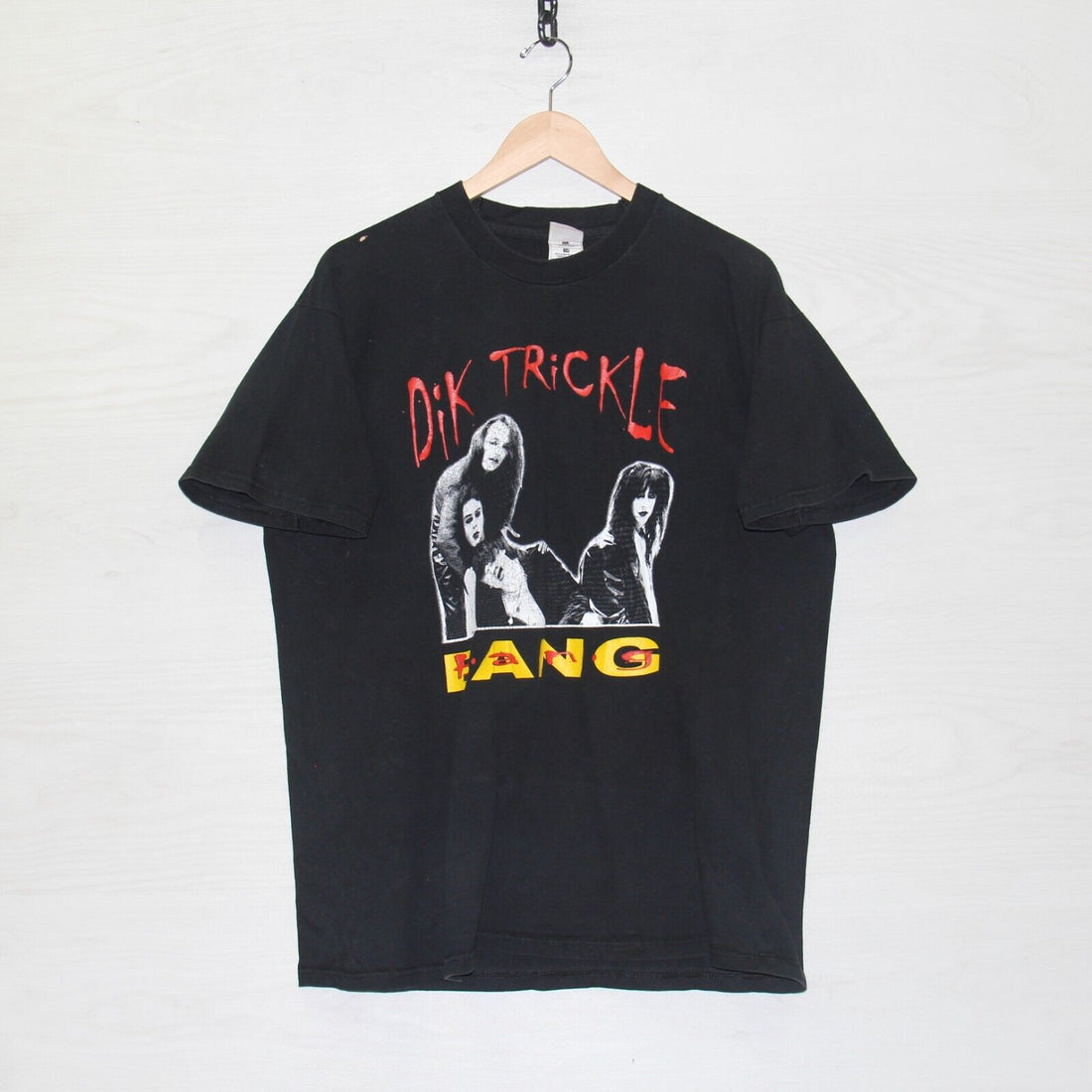 Vintage Dik Trickle Bang bang Size XL Black Band Tee 90s