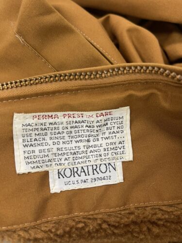 Vintage Oakbrook Sportswear Sears Men's Perma-Prest Jacket 44 Brown Sherpa Line