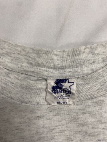 Vintage San Jose Sharks Starter T-Shirt Size XL Gray 1992 90s NHL