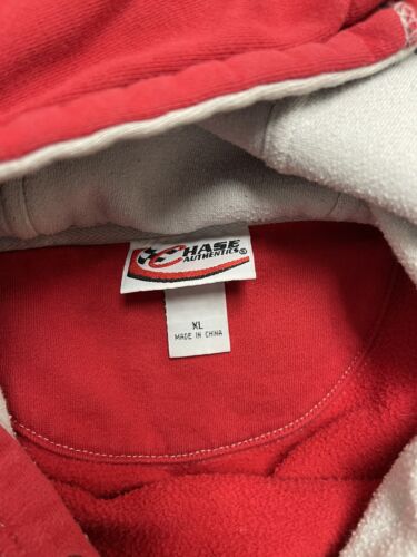 Vintage Kahne Dodge Chase Authentics Sweatshirt Hoodie Size XL Red NASCAR Racing