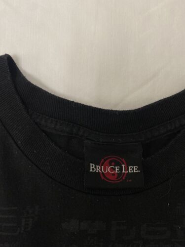Vintage Bruce Lee T-Shirt Size XL Black Kung Fu Movie
