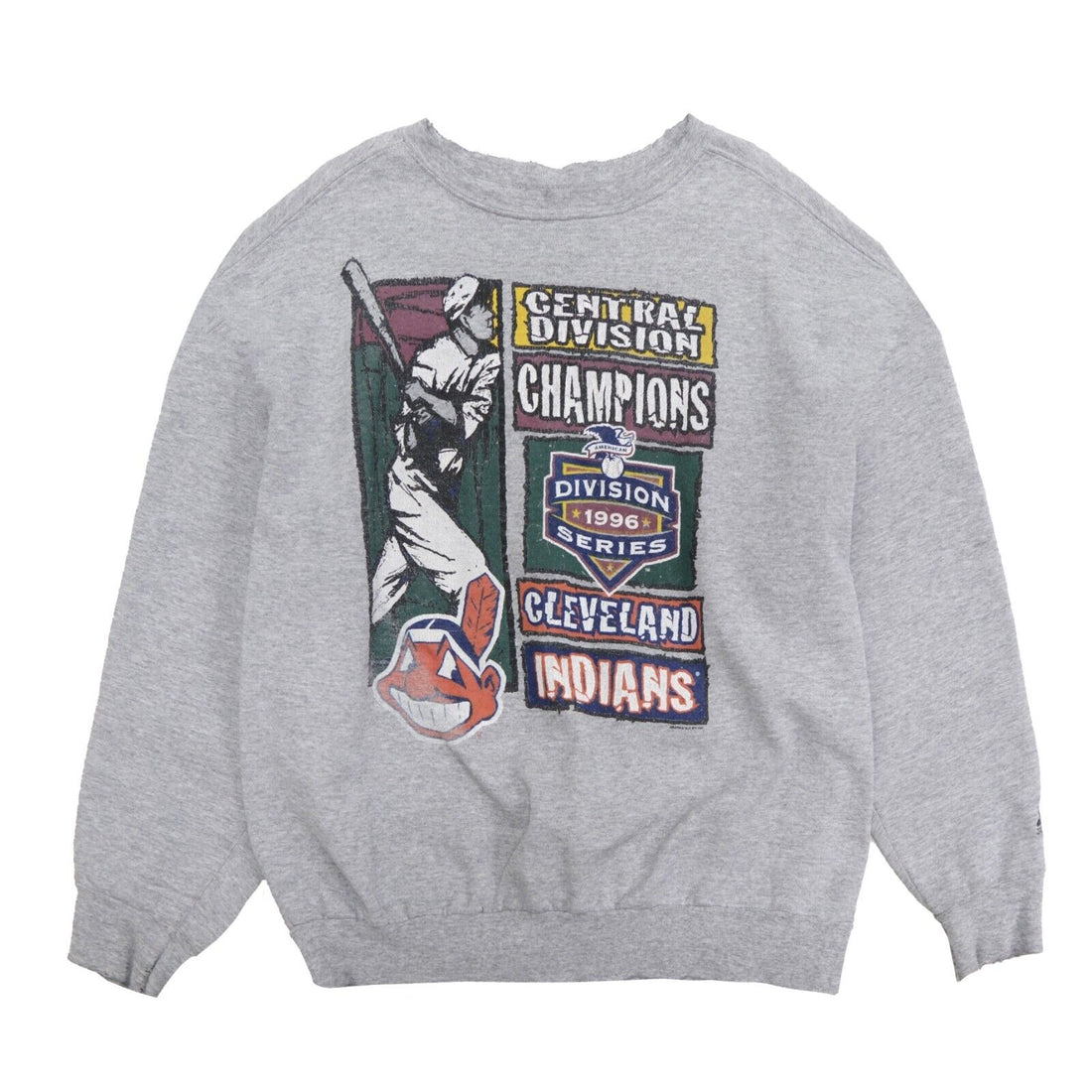 Vintage Cleveland Indians Central Division Starter Sweatshirt Size XL 1996 MLB