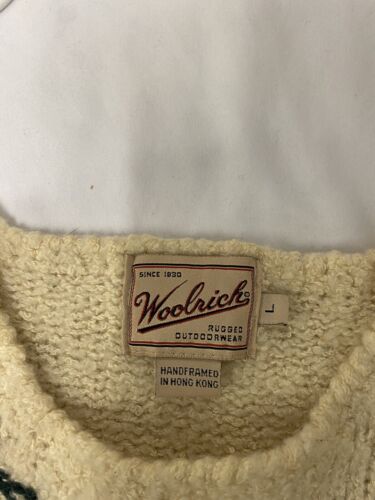 Vintage Christmas Holly Woolrich Wool Knit Crewneck Sweater Size Large