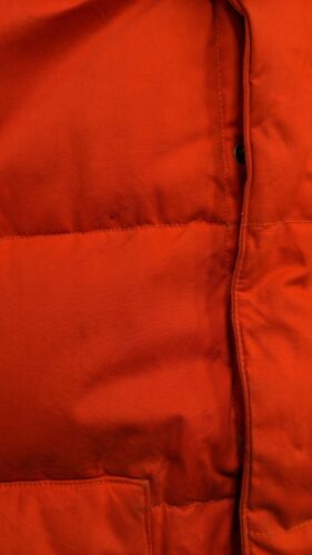 Vintage Polo Jeans Ralph Lauren Puffer Jacket Size XL Orange Down Insulated