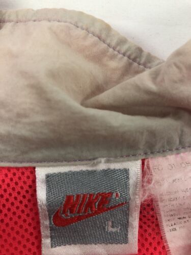 Vintage Nike Windbreaker Light Jacket Size Large Pink 80s 90s Reflective