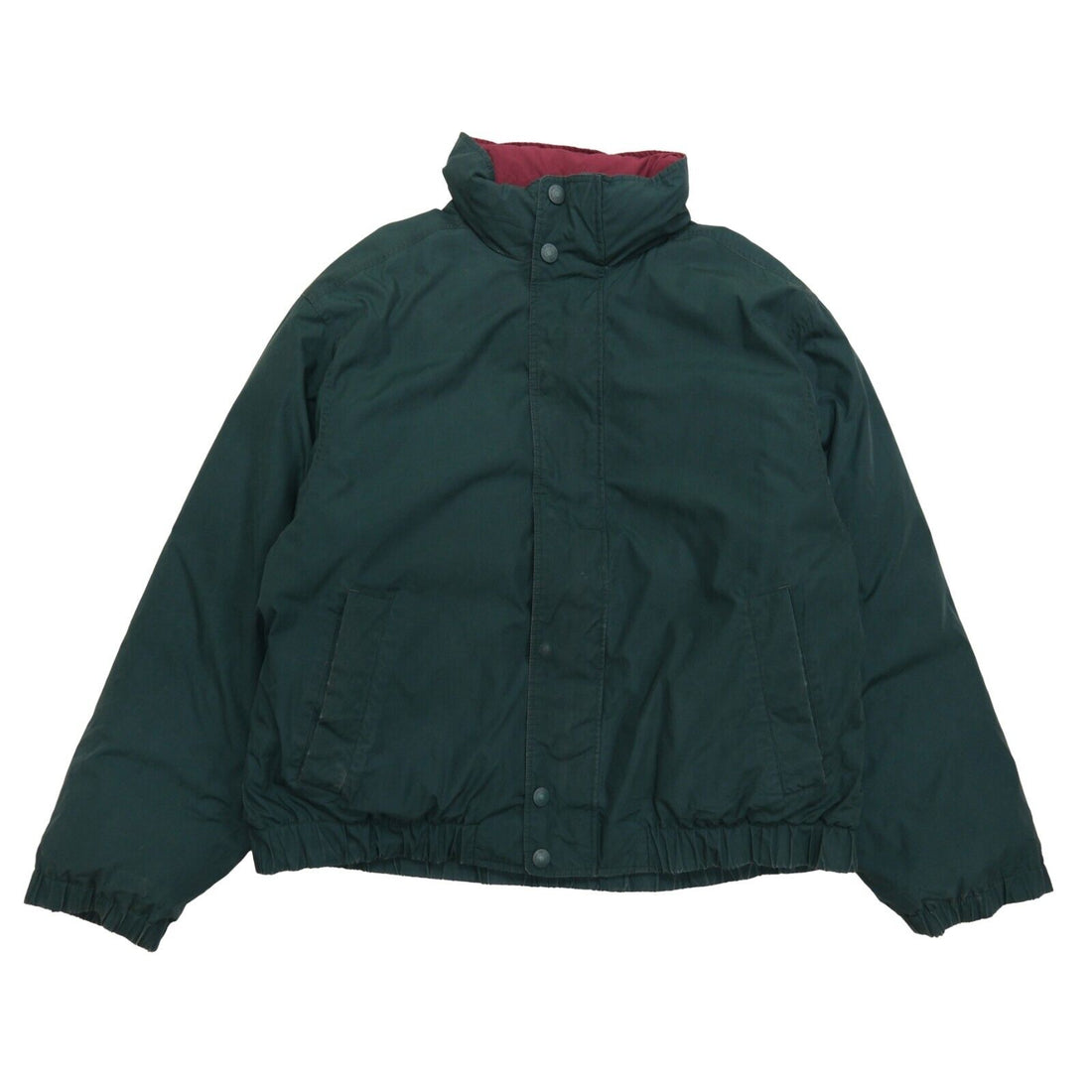 Vintage Eddie Bauer Puffer Jacket Size 2XL Green Down Insulated 90s