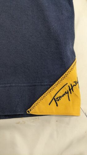 Vintage Tommy Hilfiger Rugby Shirt Size Medium Long Sleeve Flag Patch