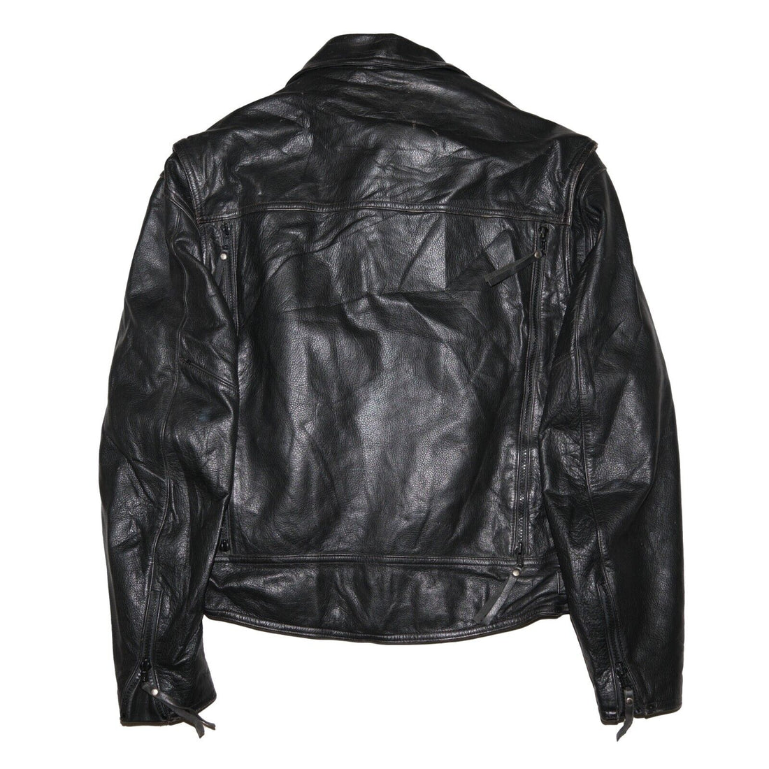 Vintage Harley Davidson Leather Classic Motorcycle Jacket Size Large Black Biker