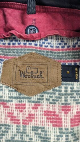 Vintage Woolrich Barn Work Coat Jacket Size Small Red 90s Made USA