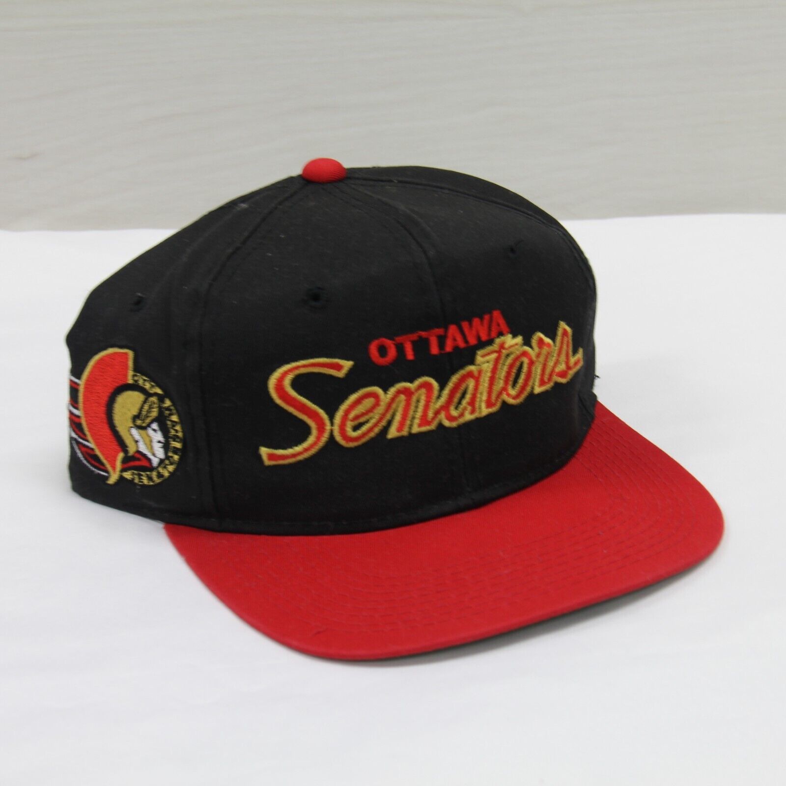 Vintage Ottawa Senators Sports Specialties Script Snapback Hat Cap OSFA 90s  NHL