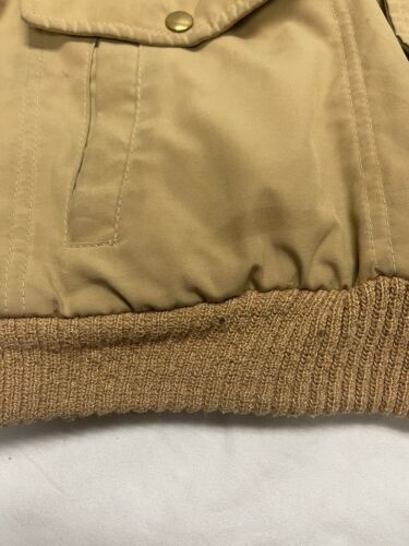 Vintage JC Penney Bomber Jacket Size XL Tan Made USA Talon Zip 60s