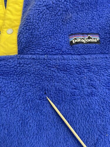 Patagonia blue and yellow fleece Clearance