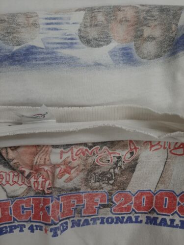 Vintage NFL Kick Off T-Shirt Size XL Britney Spears Aerosmith Mary J Blige 2003